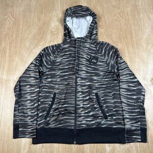 Nike Dri-Fit Kevin Durant Women’s Long Sleeve Full Zip Animal Camo Hoodie Sz L